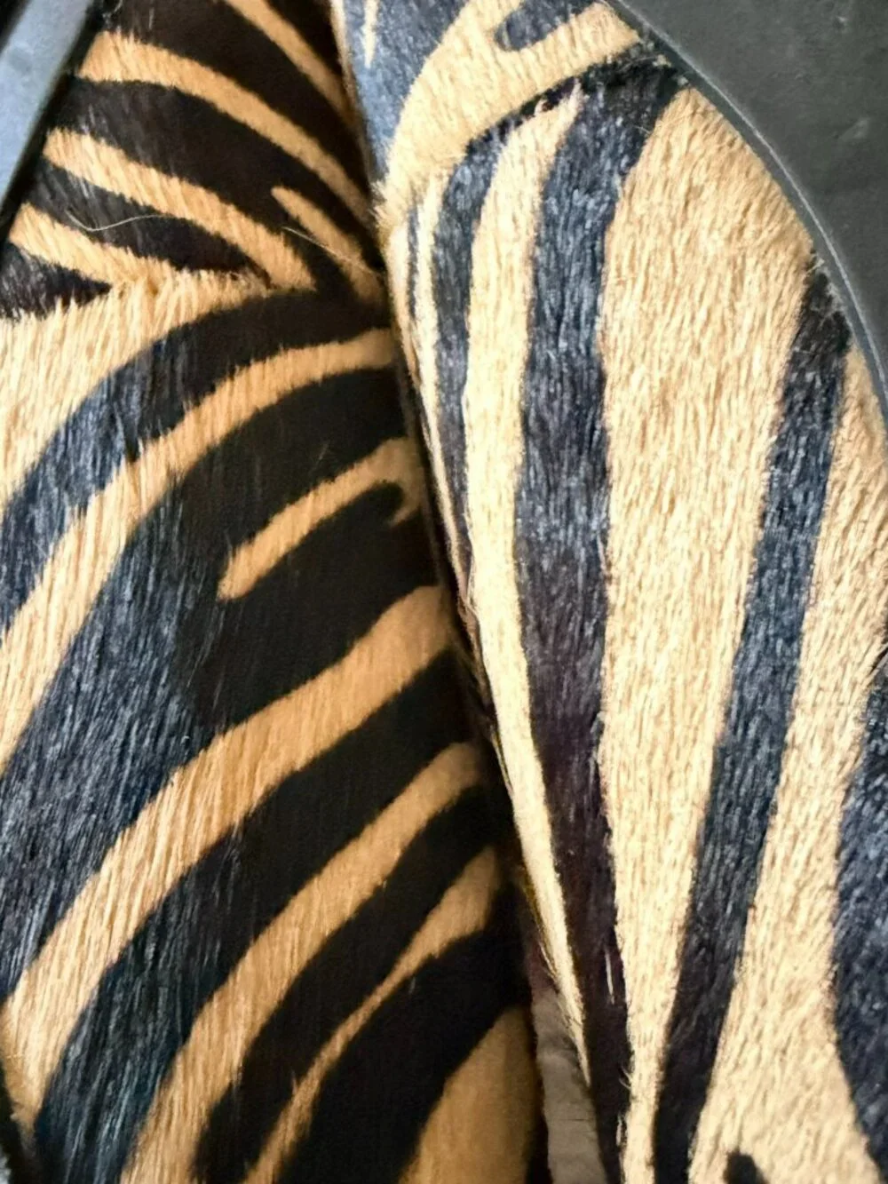 Kate Spade Zebra Print Black Bow Flats Size 6
